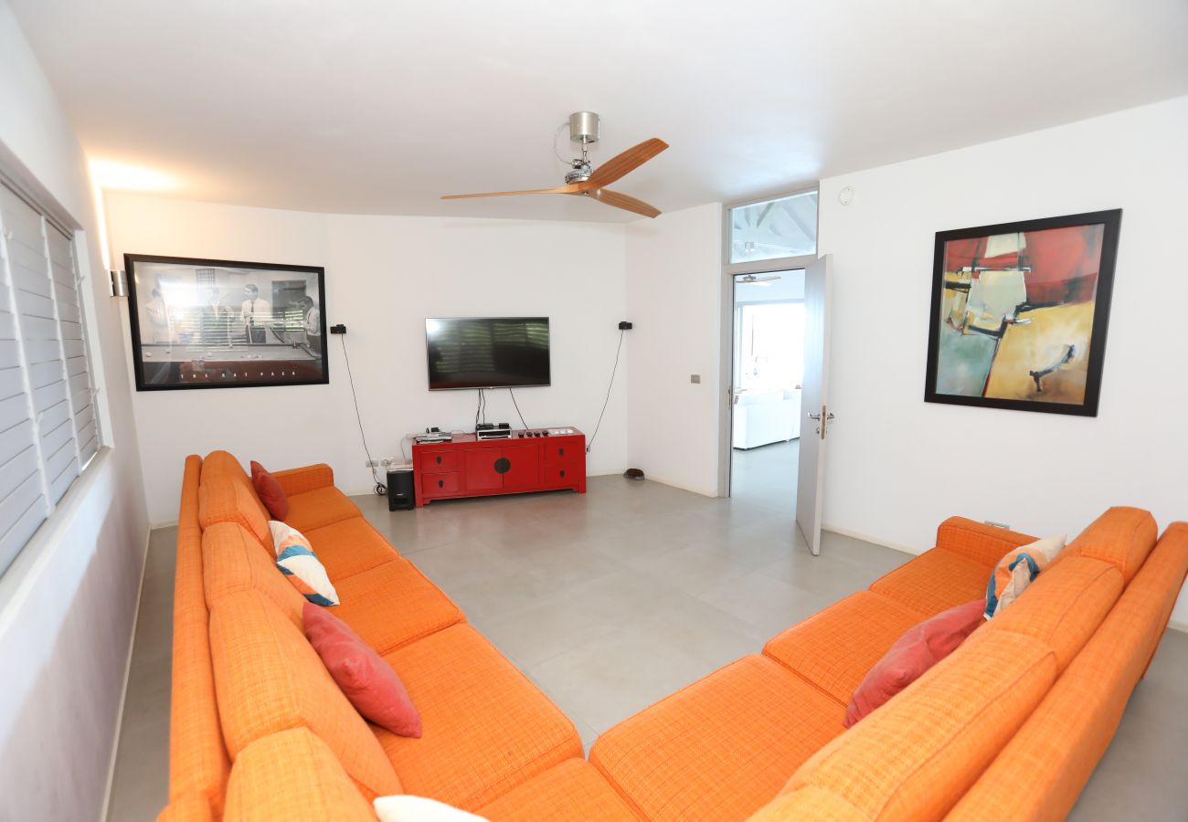 Villa rental at Galley Bay, Antigua, Large television room