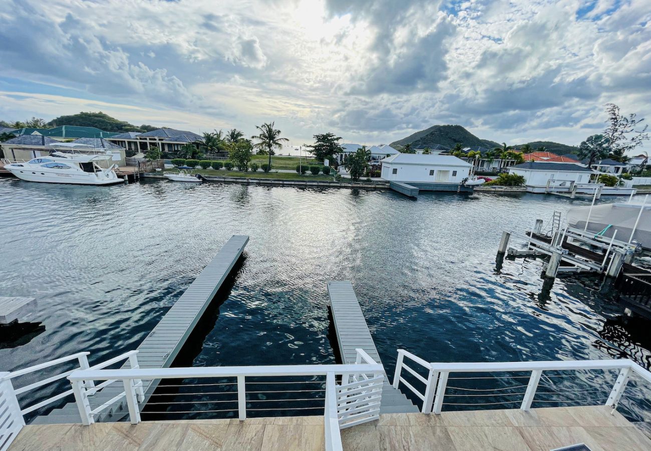 Townhouse in Jolly Harbour - Waterfront Villa Just Steps Away From The Beach