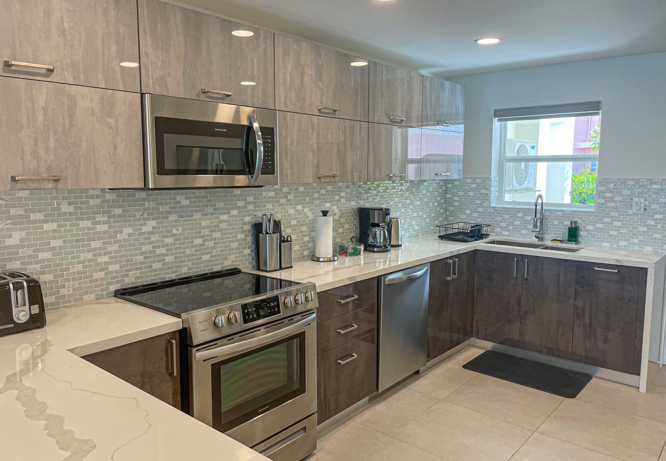 Townhouse in Jolly Harbour - Newly Refurbished Two Bedroom Property Just Five Minutes walk to the Beach 