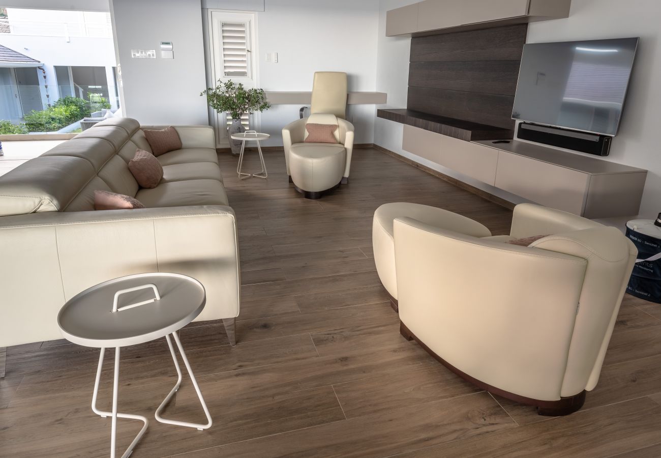 Beautiful four-bedroom villa with luxury fixtures, fittings, and furnishings  at Jolly Harbour Villa Rentals