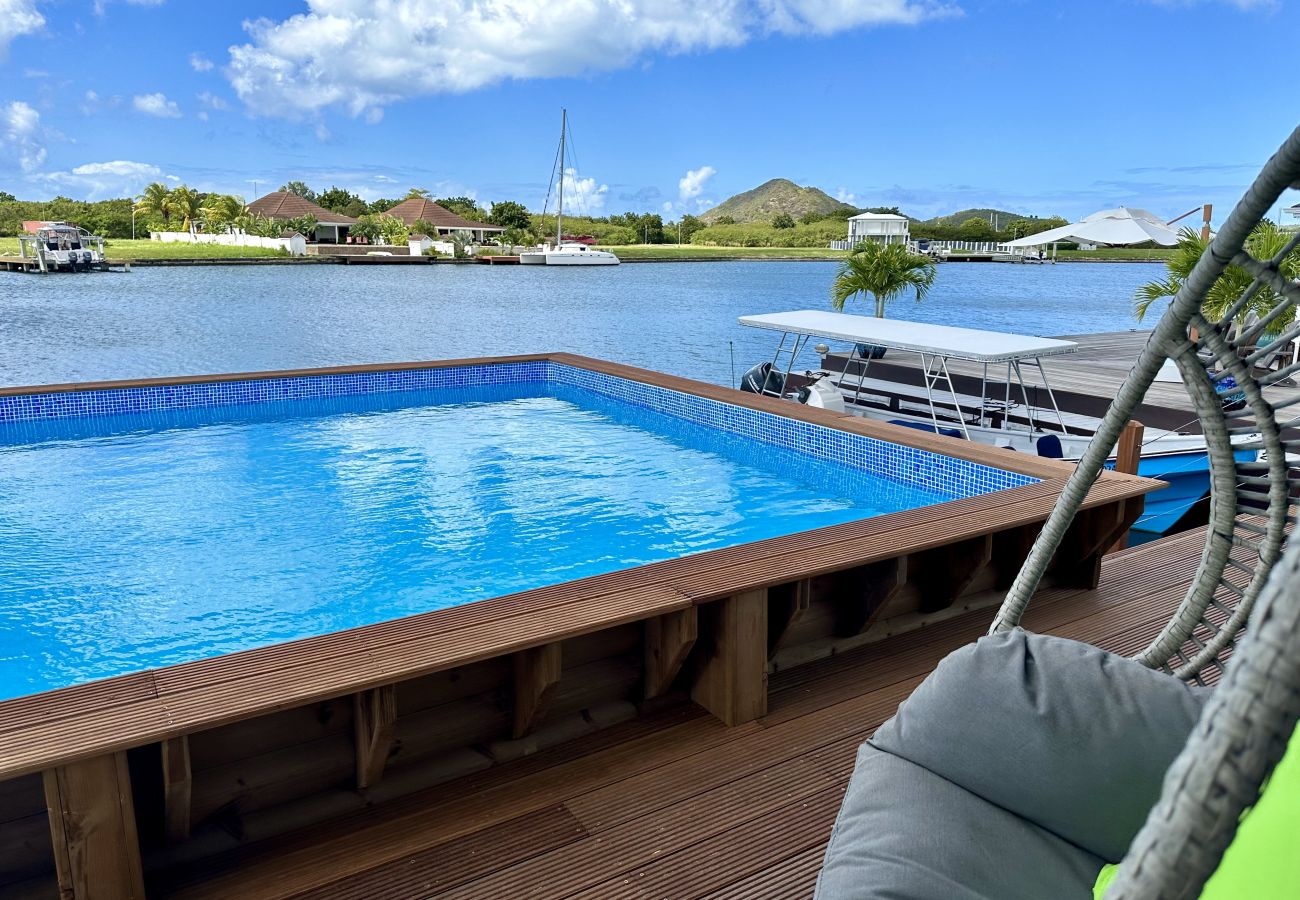 House in Jolly Harbour - New Three Bed Waterfront Villa With Pool