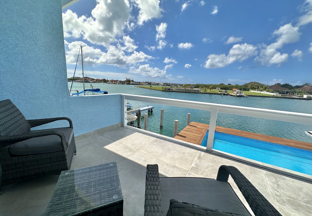 House in Jolly Harbour - New Three Bed Waterfront Villa With Pool