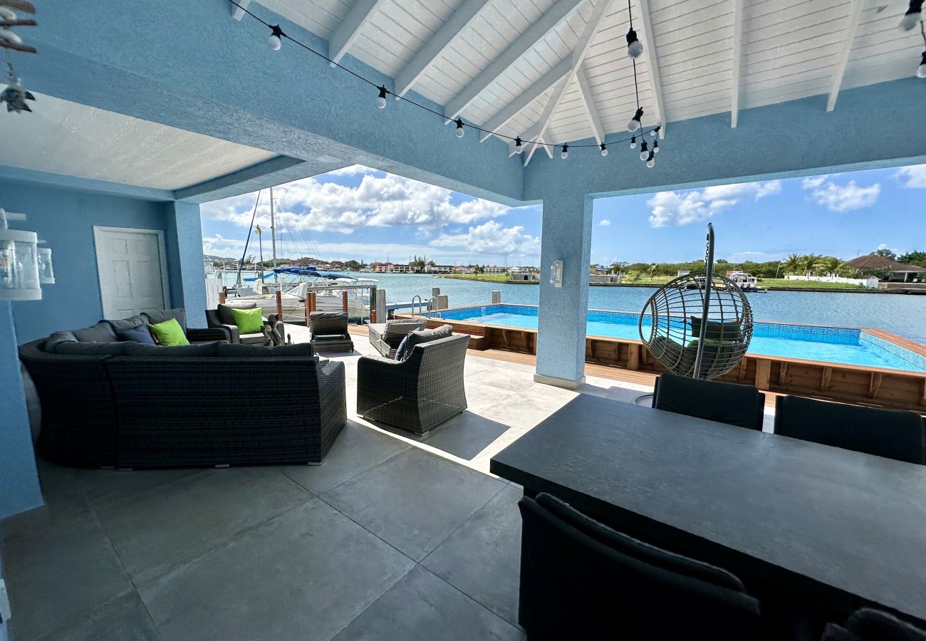 House in Jolly Harbour - New Three Bed Waterfront Villa With Pool