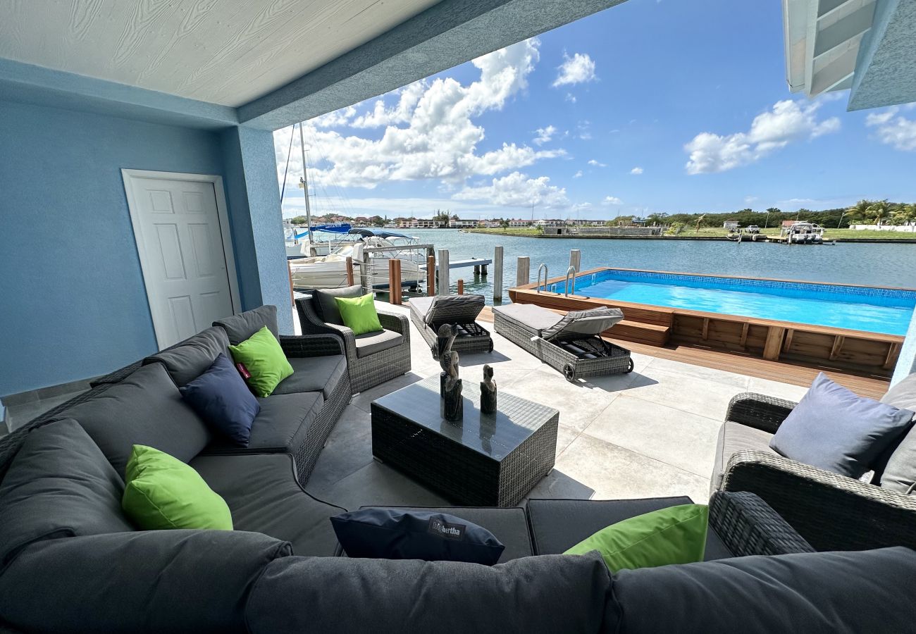 House in Jolly Harbour - New Three Bed Waterfront Villa With Pool