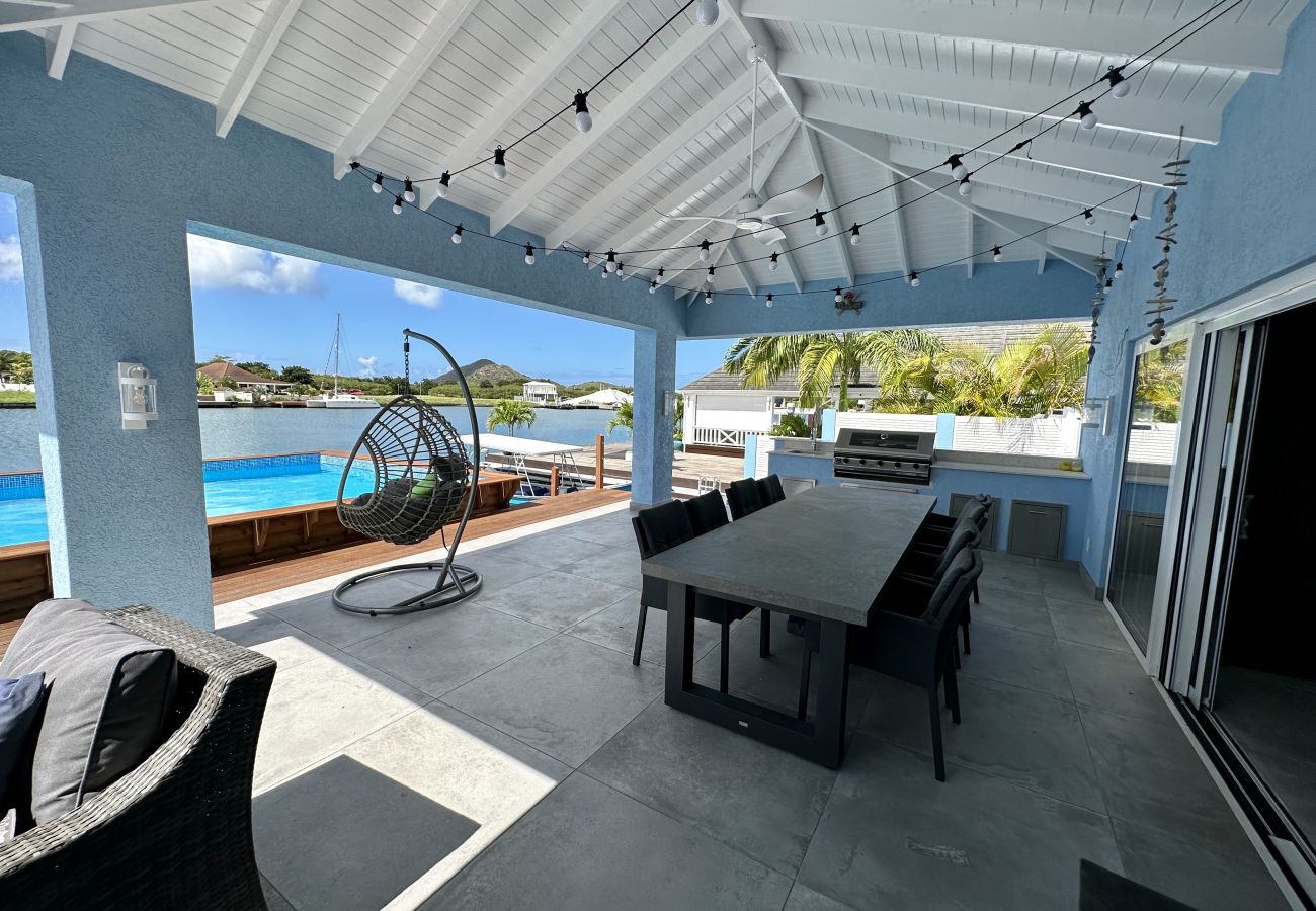 House in Jolly Harbour - New Three Bed Waterfront Villa With Pool