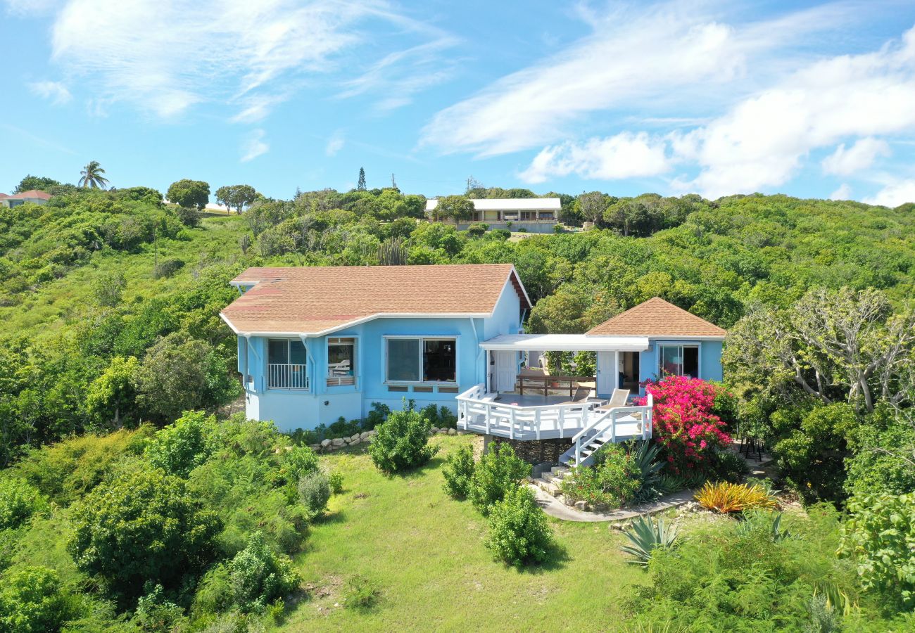 Villa in Freetown - Charming Caribbean villa over looking Half Moon Bay Beach