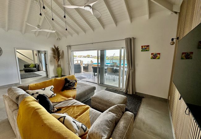 House in Jolly Harbour - New Three Bed Waterfront Villa With Pool
