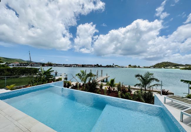  in Jolly Harbour - Beautiful New Waterfront Home With Pool 
